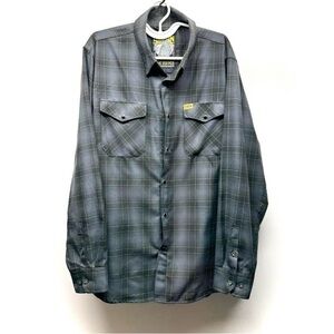 DIXXON Blue-Gray Plaid Men's Shirt